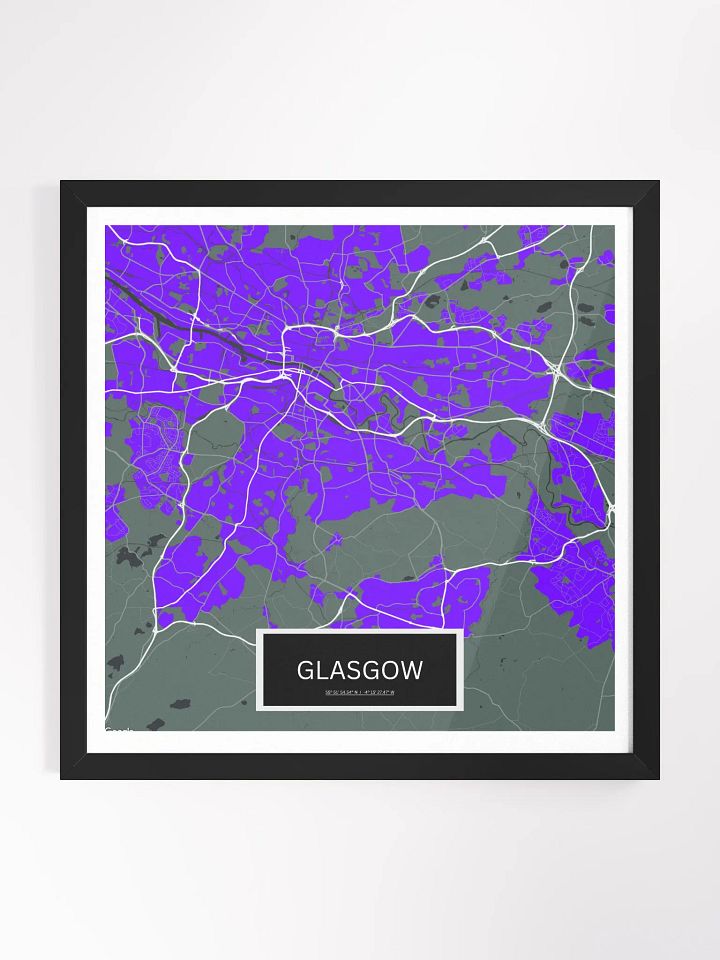 Framed Square Glasgow Art Maps product image (1)