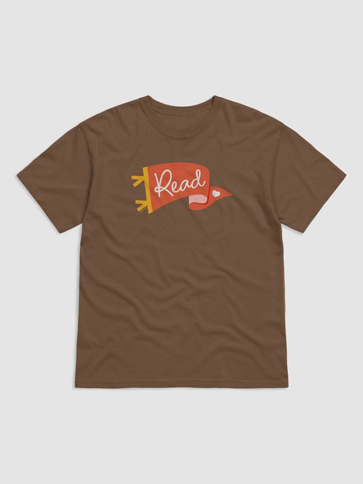 Go Team...Read! Red Pennant Heavyweight T-Shirt product image (1)