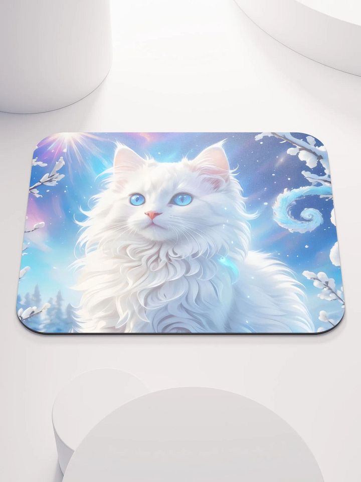 The Fluffiest Winter Kitten Mouse Pad product image (2)
