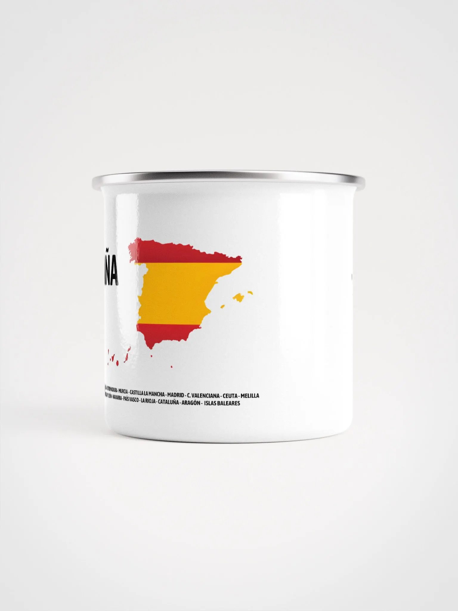 Taza esmaltada - Mapa de España (incluye Puerto Rico) product image (3)