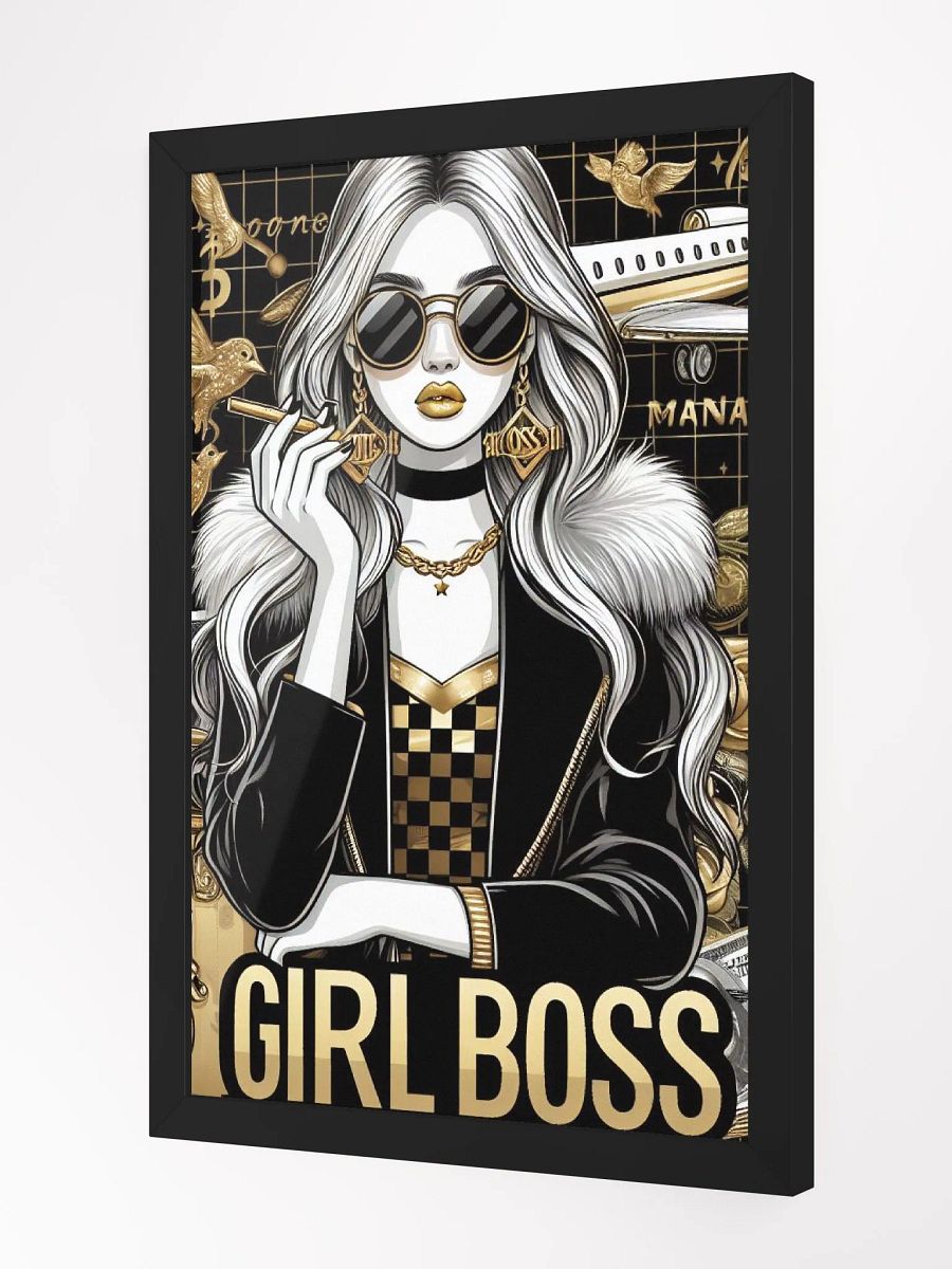 Rich Girl Code Girl Boss Golden Girl Wall Art product image (4)