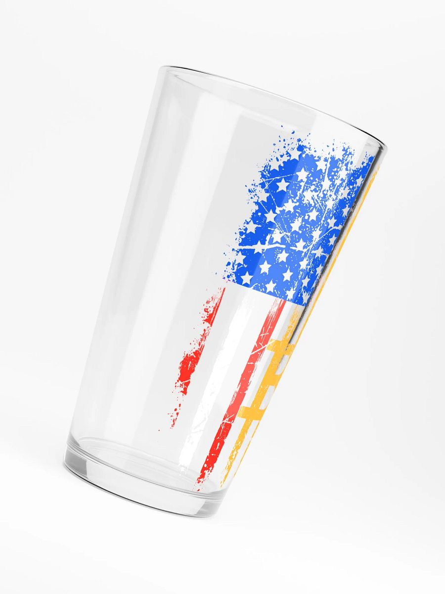 Bitcoin Flag (RWB) Pint Glass product image (6)