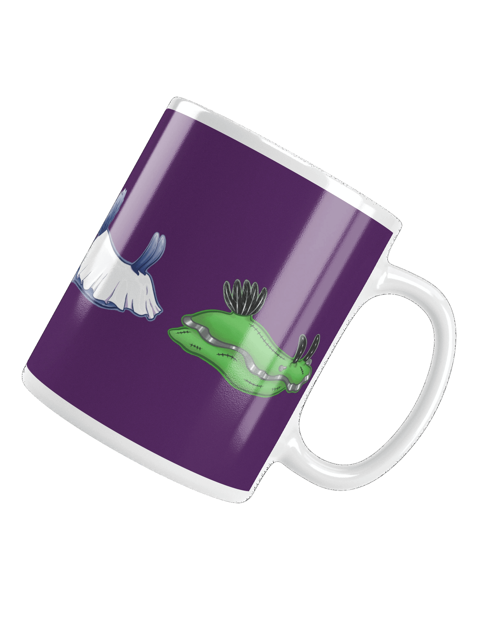 Spooky Scary Slug Time - Mug w/ Purple Background product image (5)