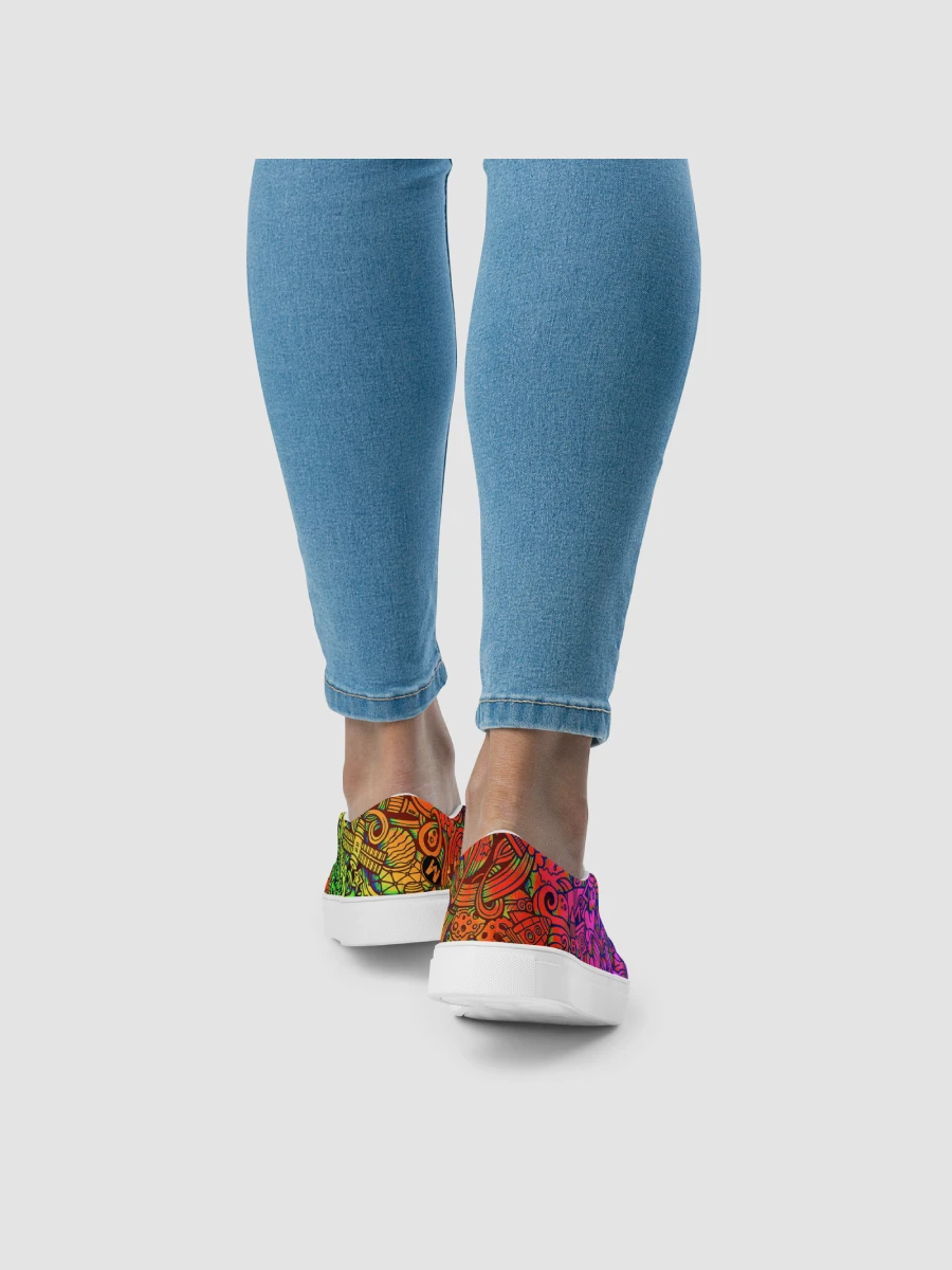 Rainbow Space Scribble - Women’s Slip-ons | #MadeByMELO product image (10)