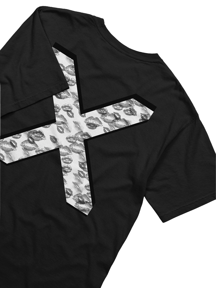White X Black Lipstick Kisses | Shirt product image (2)