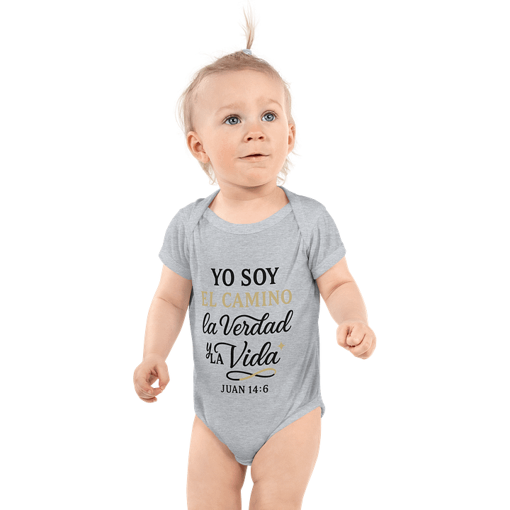 Christian Baby Bodysuit – “Yo Soy el Camino, la Verdad y la Vida” – Spanish John 14:6 product image (1)