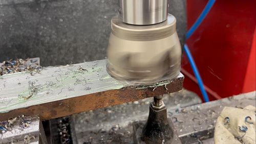 Making chips. #machineshop #machinist #bridgeport