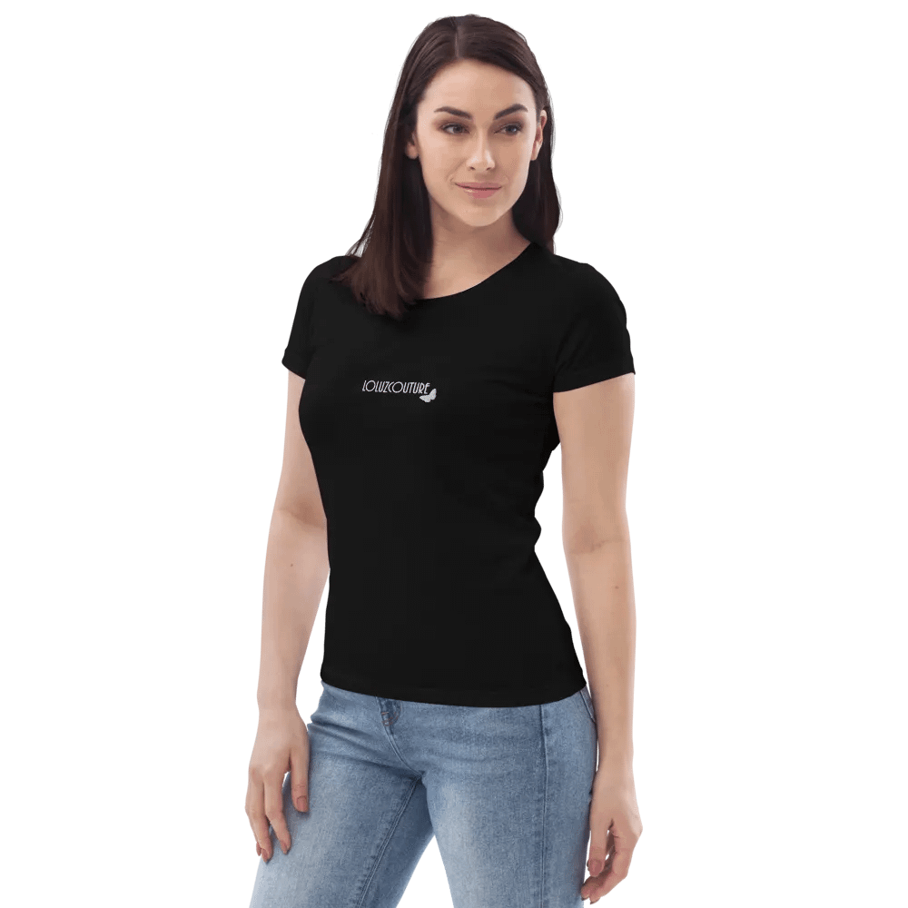 LOLUZCOUTURE Embroidered Organic Fitted Tee product image (2)