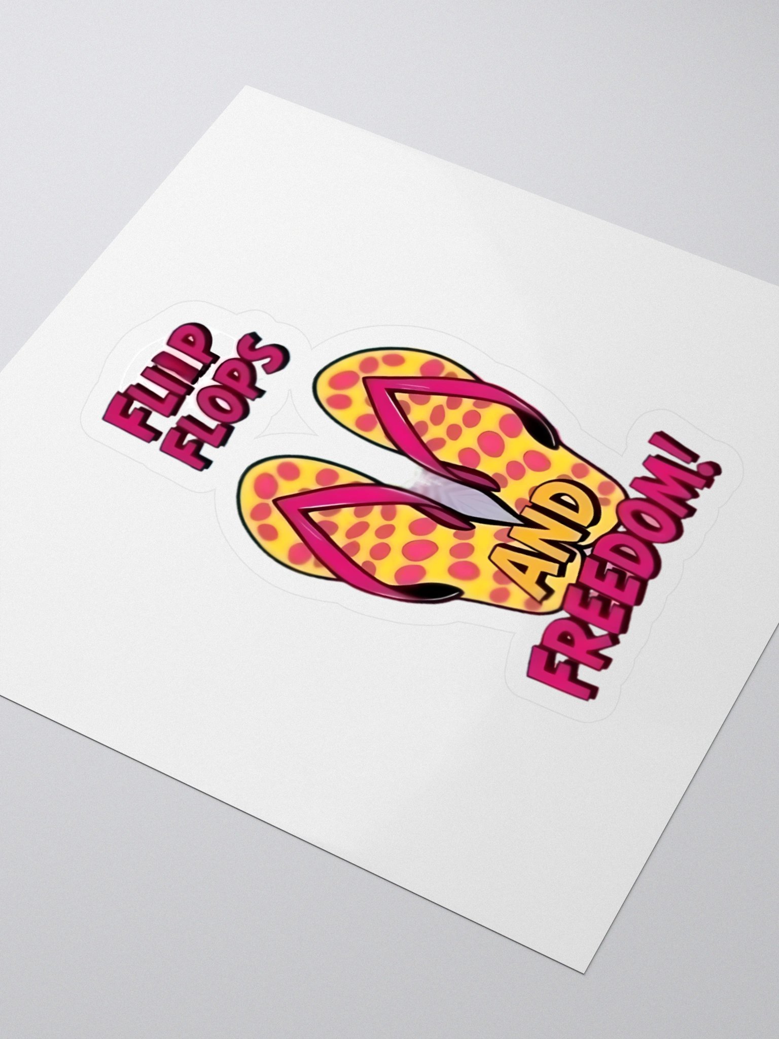 Freedom Vibes Flip Flops Stickers product image (3)