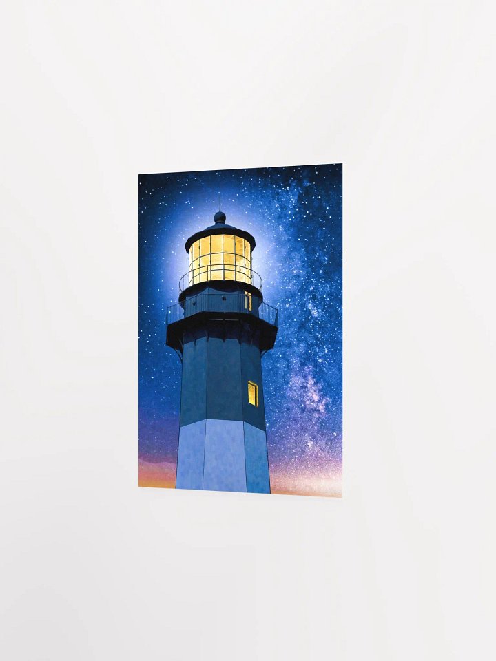 Tybee Island Lighthouse – Starry Night Matte Poster product image (11)