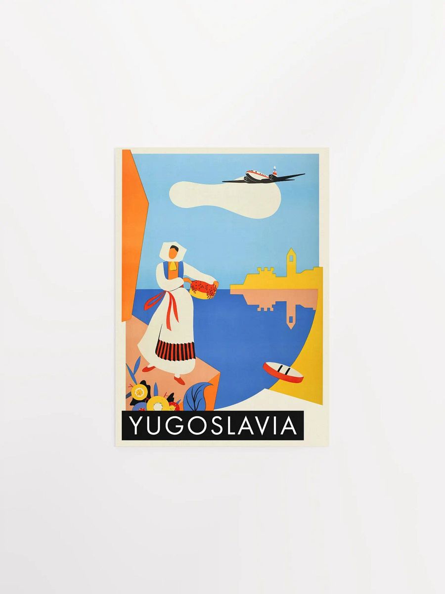 Yugoslavia, 1952 — retro vintage travel poster, retro travel art, retro travel wall art, Croatia poster product image (6)