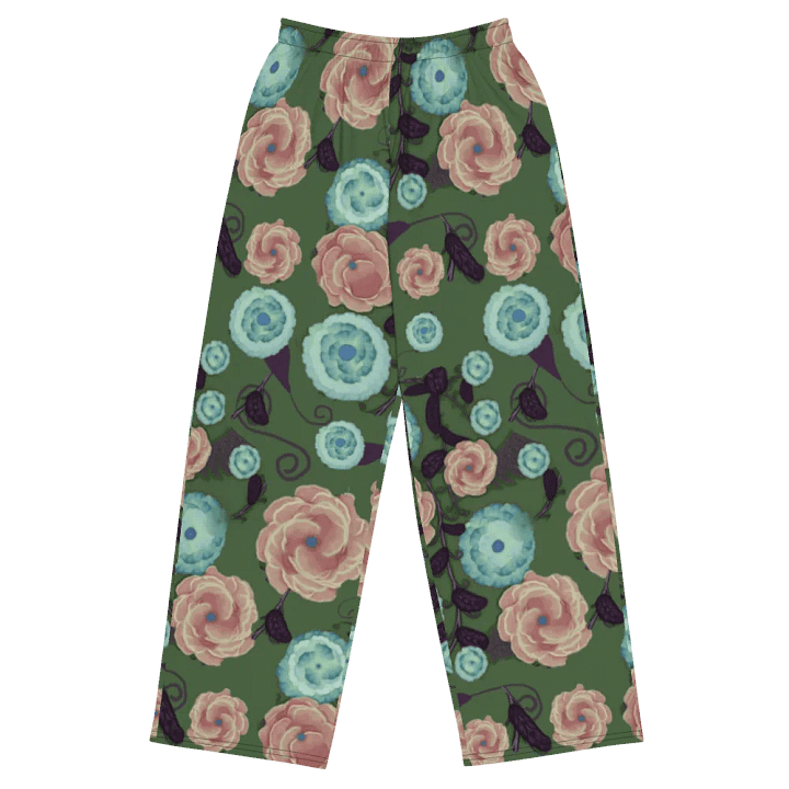 Earthy Peach and Turquoise Wideleg Pants product image (2)