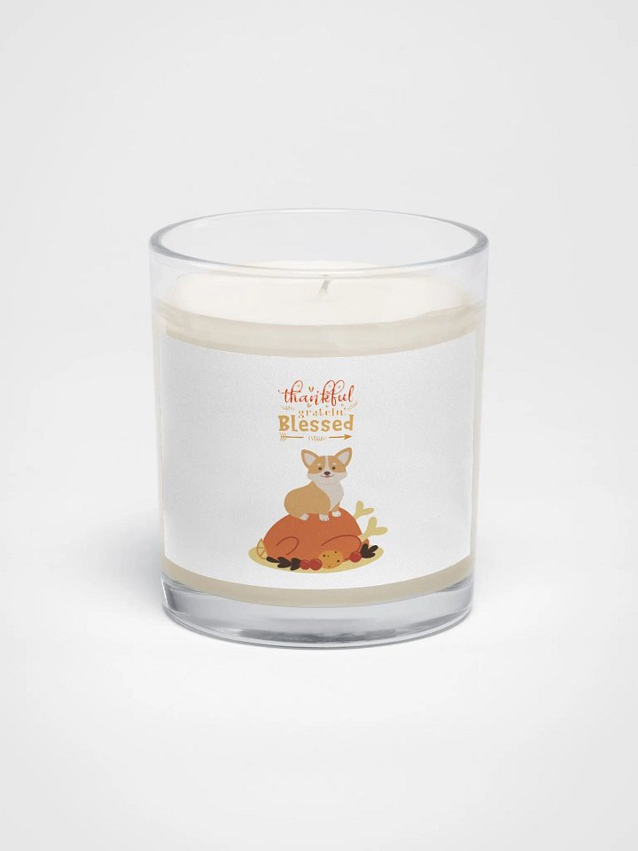 Grateful Paws Thanksgiving Corgi Soy Candle product image (1)