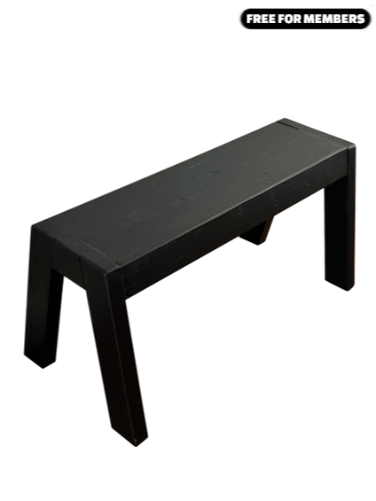 [Build Plans] Thick Bench Made From Three 2x4s product image (1)