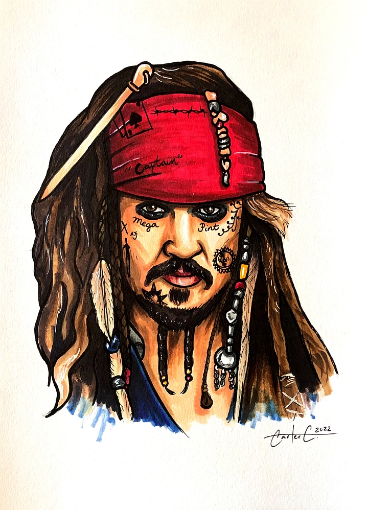 Pirate 7 Original Drawing product image (1)