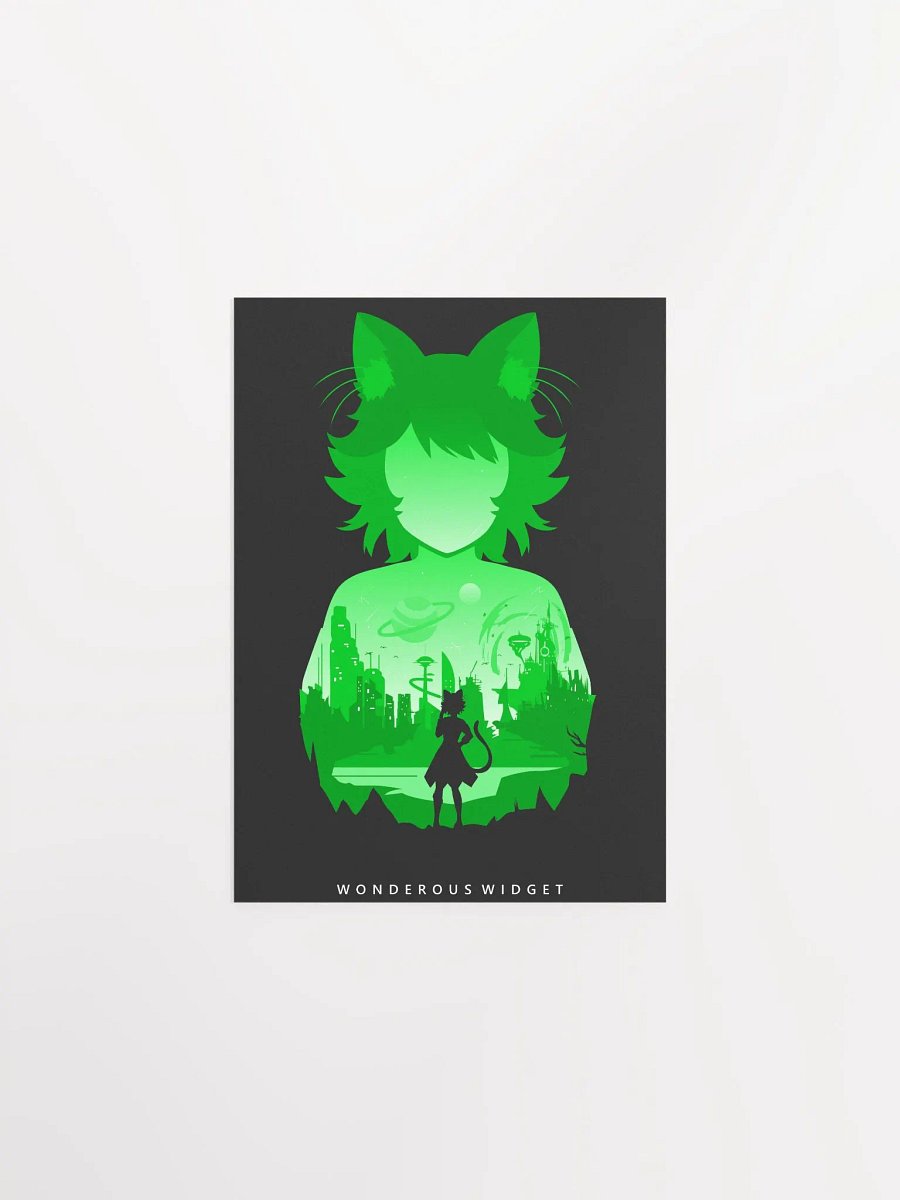 Cyber Kitty (Matte Poster) product image (1)