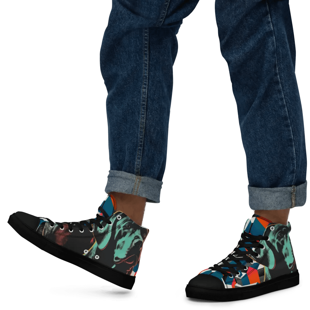 Neon Canine Chaos Men's High Tops product image (9)