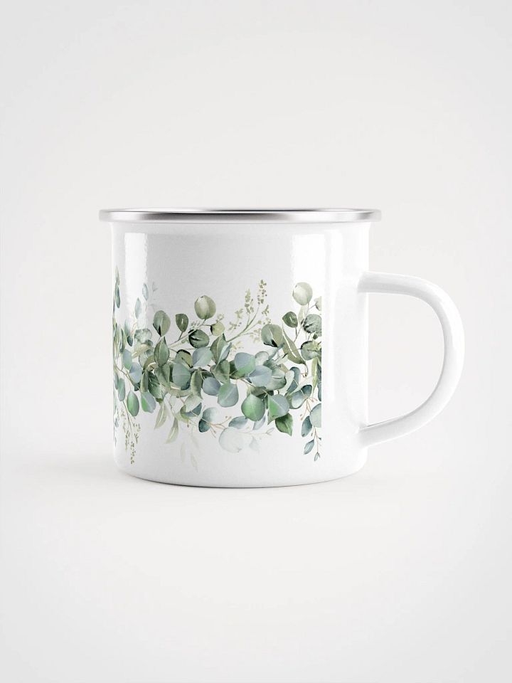 Eucalyptus Leaves Enamel Camping Mug product image (1)