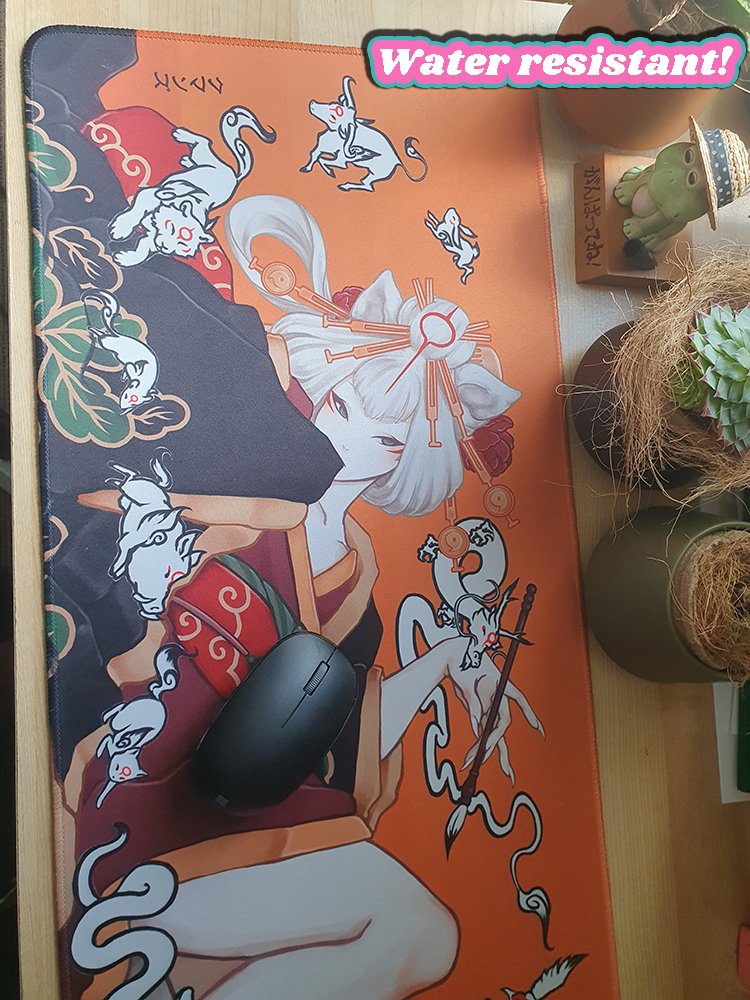 Ammy and the Brush gods Desk Mat L product image (1)