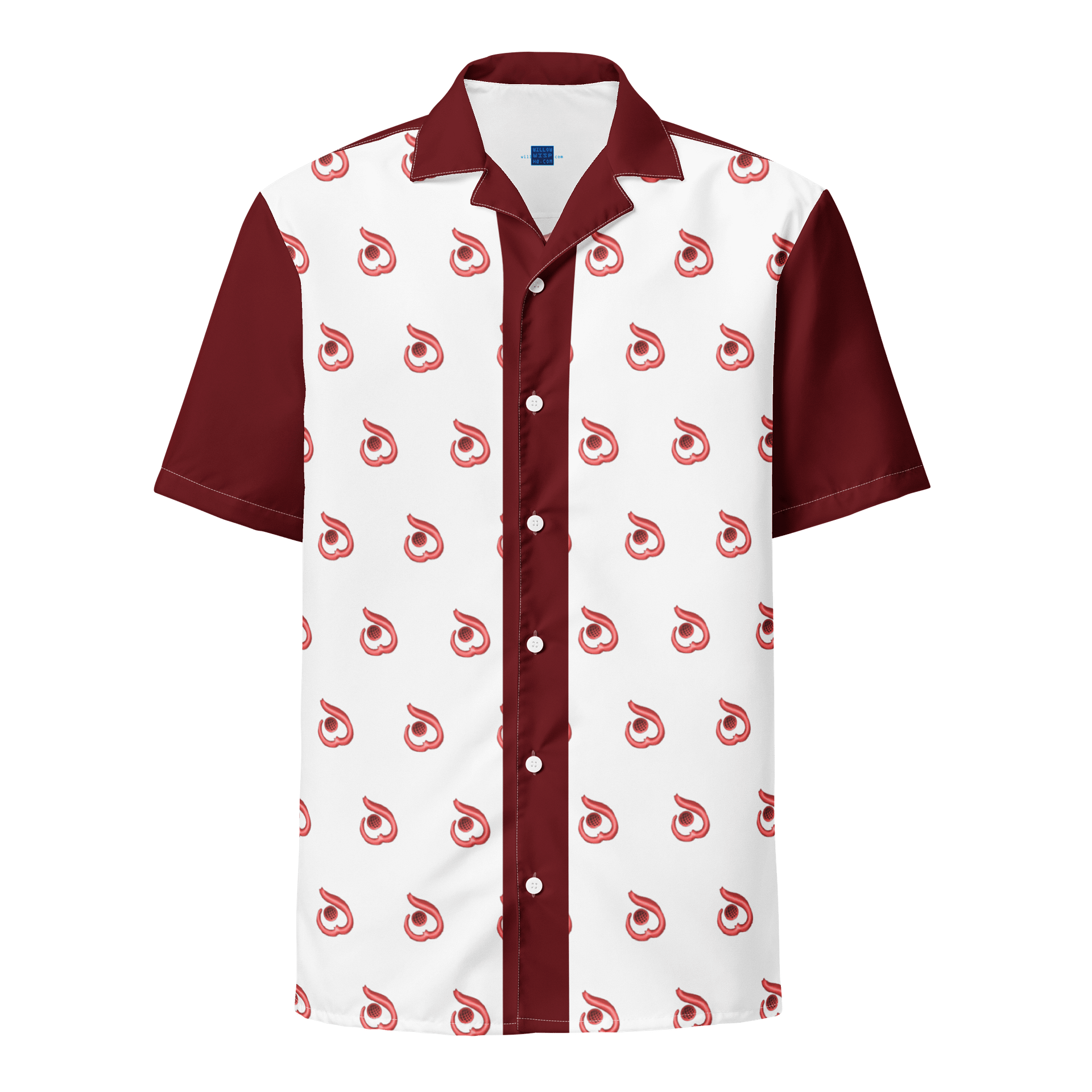WILLOWISP Intern Hawaiian Shirt (white) product image (1)