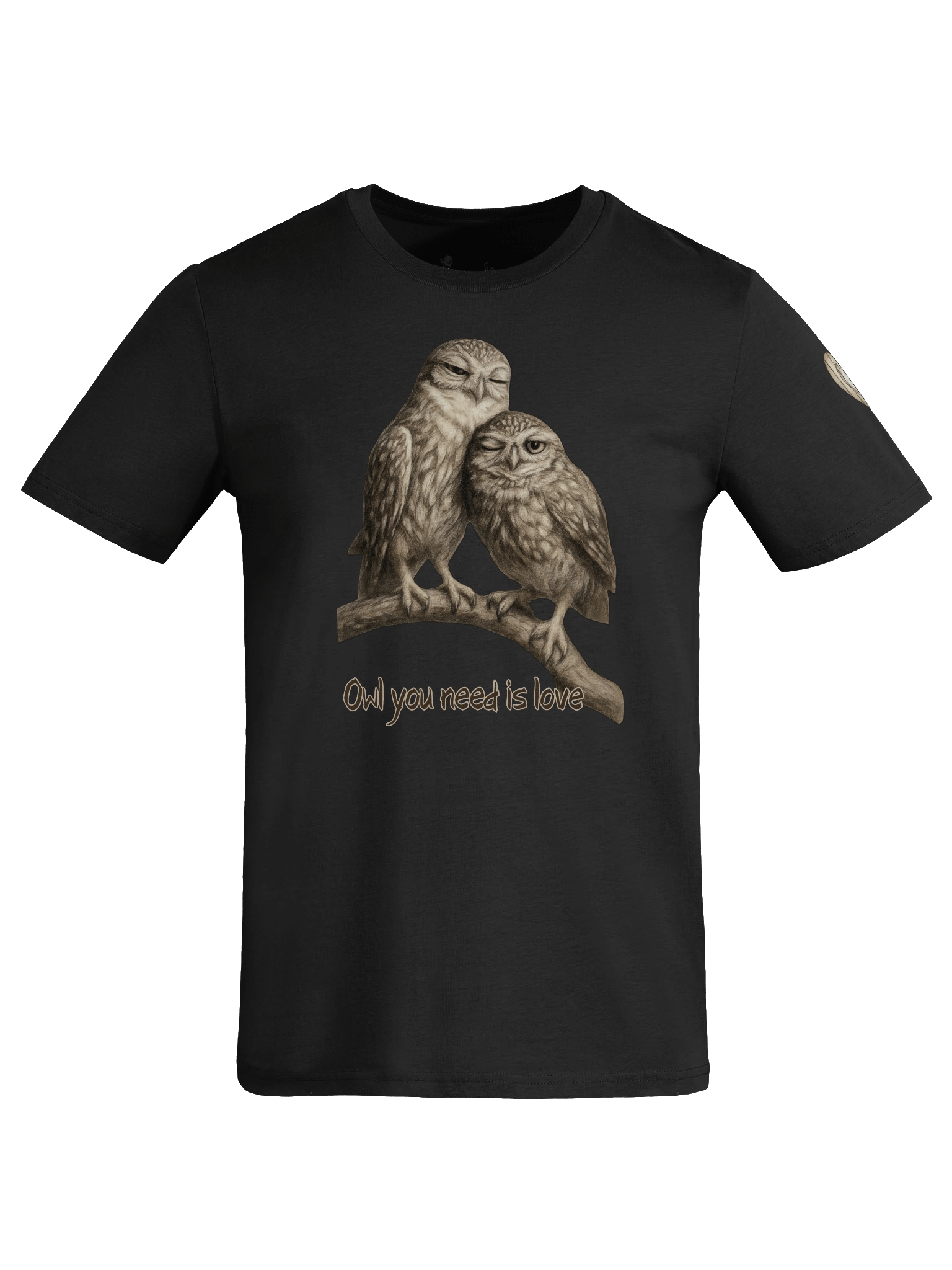 Owl Love T-Shirt, organic cotton product image (4)