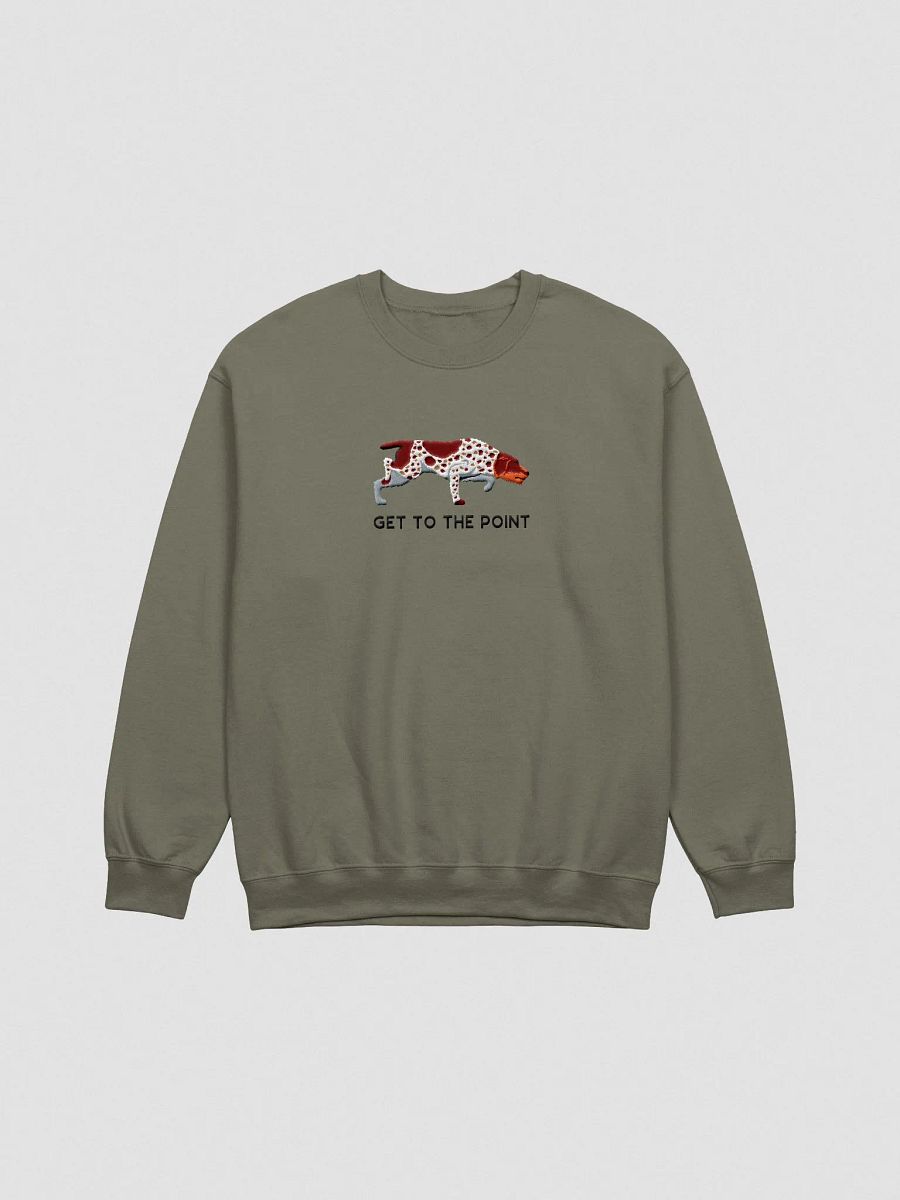 Get to the Point Sweatshirt (Embroidered) of a German Wirehaired Pointer product image (4)