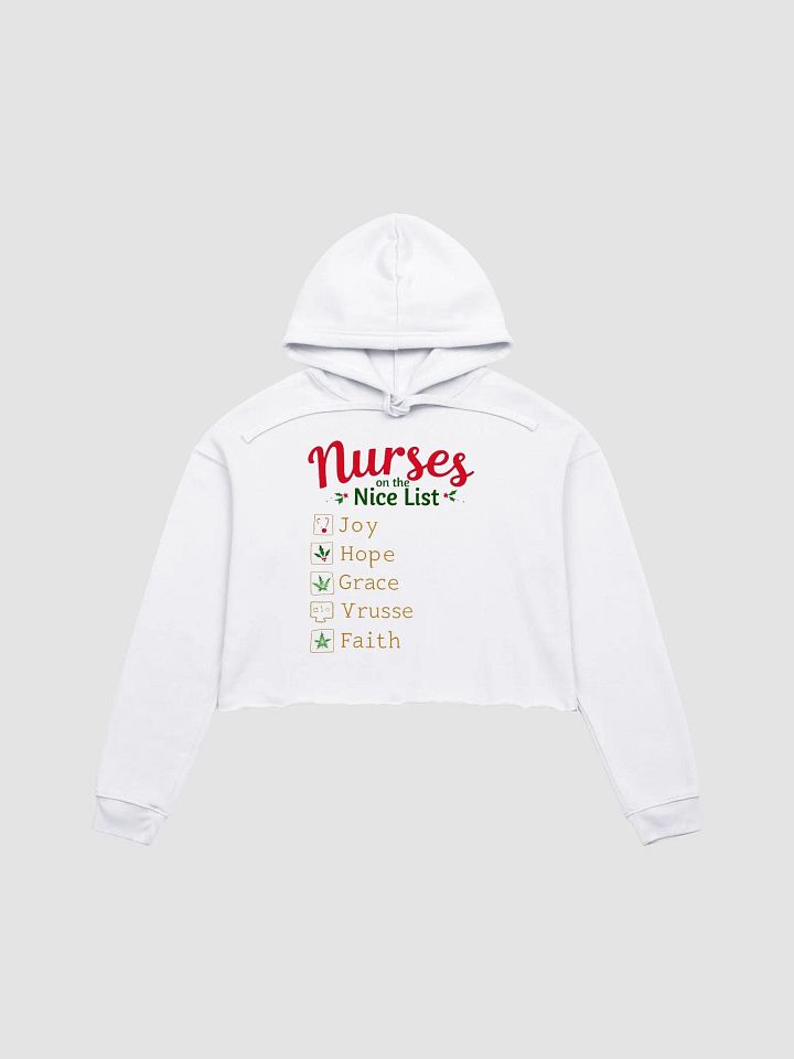 Holiday Cheer Nurses Crop Hoodie product image (2)