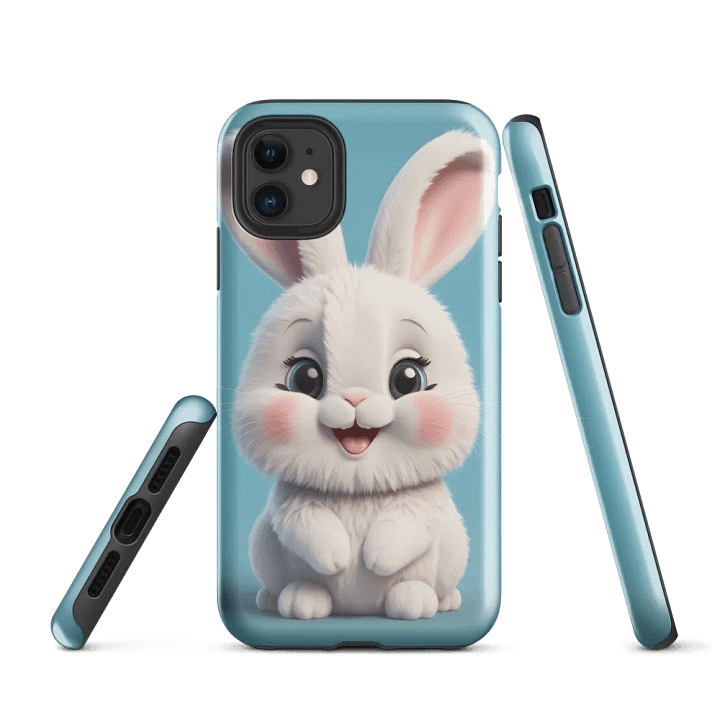 HAPPY FUZZY BUNNY! Tough iPhone® Case product image (1)