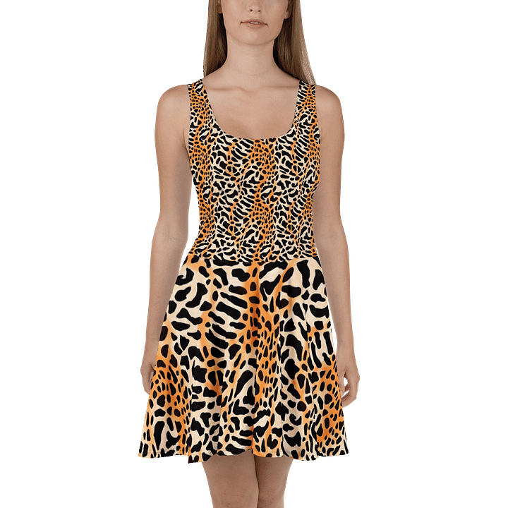 Orange Giraffe Skater Dress product image (2)