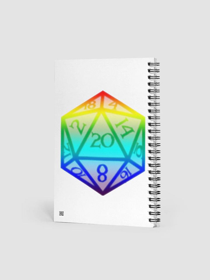Vibrant Icosahedron Spiral Notebook product image (2)