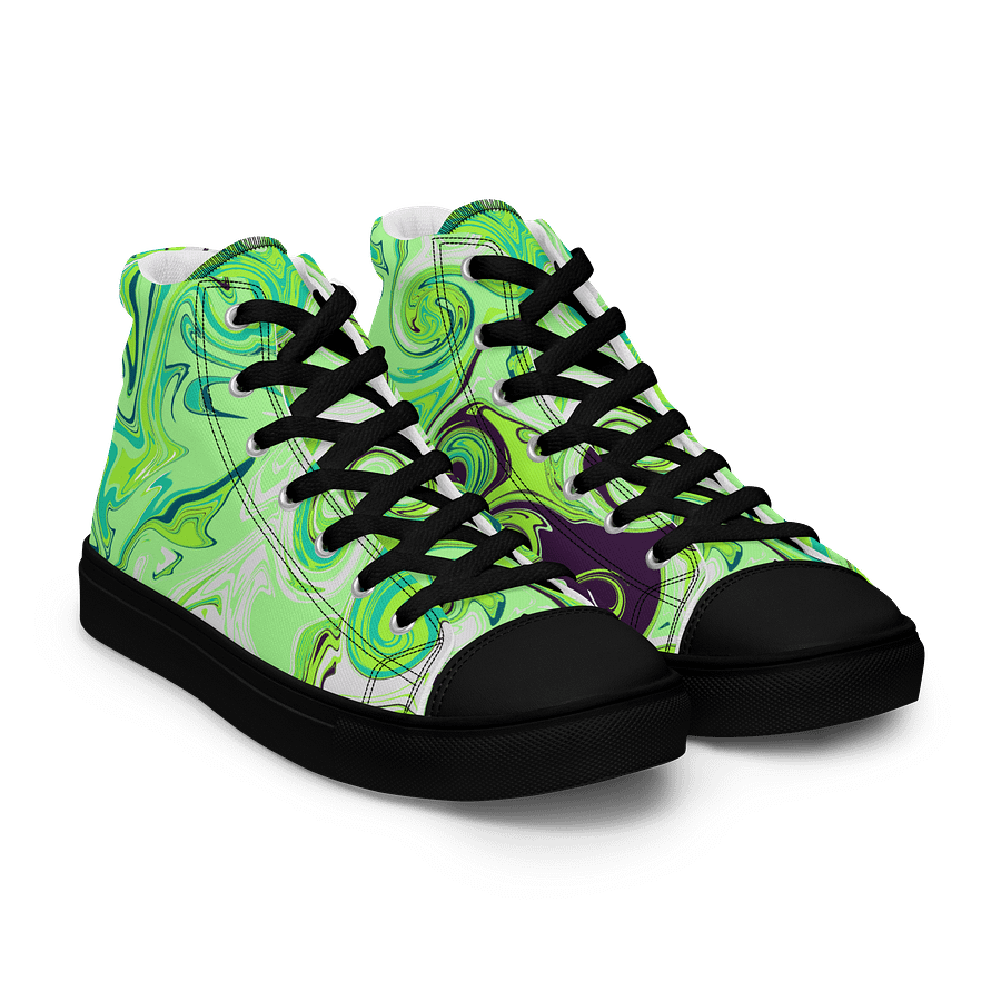 Marbled Dreams Women's High Top Canvas Shoes product image (8)