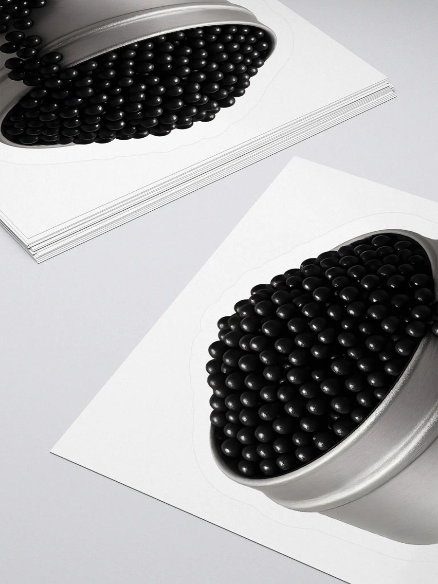 Caviar Black Matte Sticker product image (4)