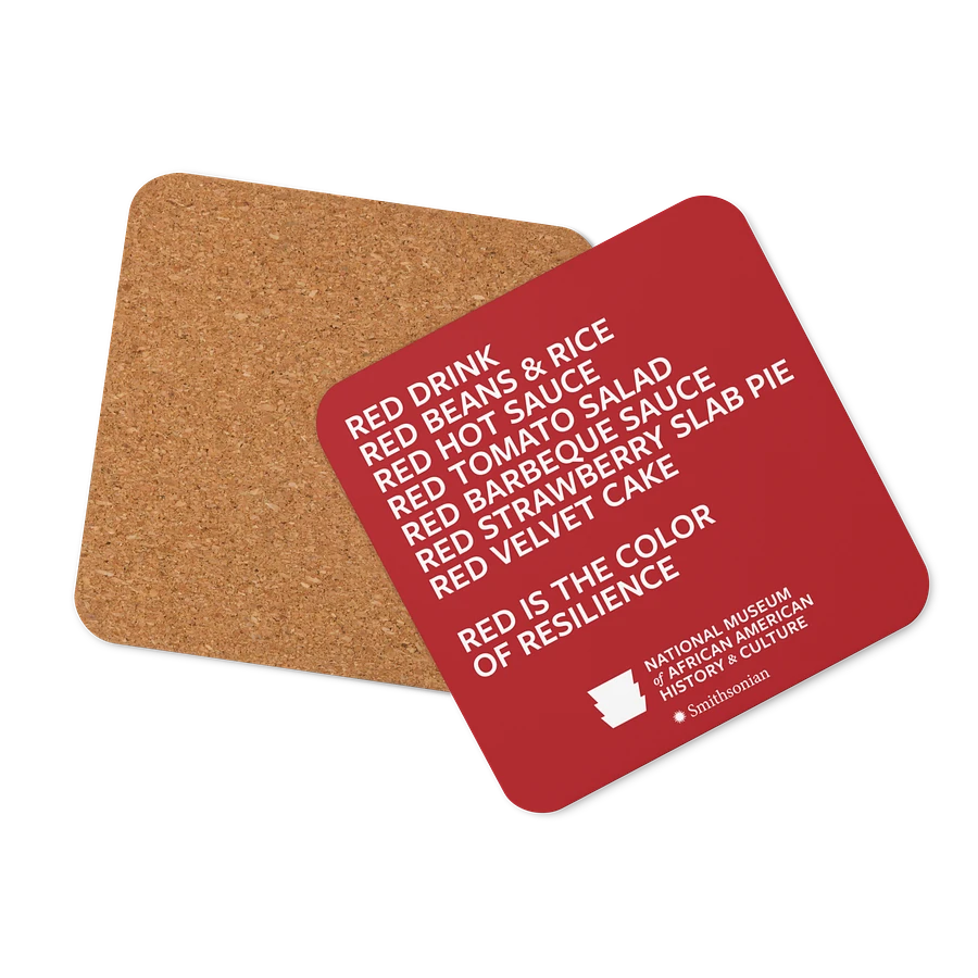 “Red is the Color of Resilience” Coaster Image 1