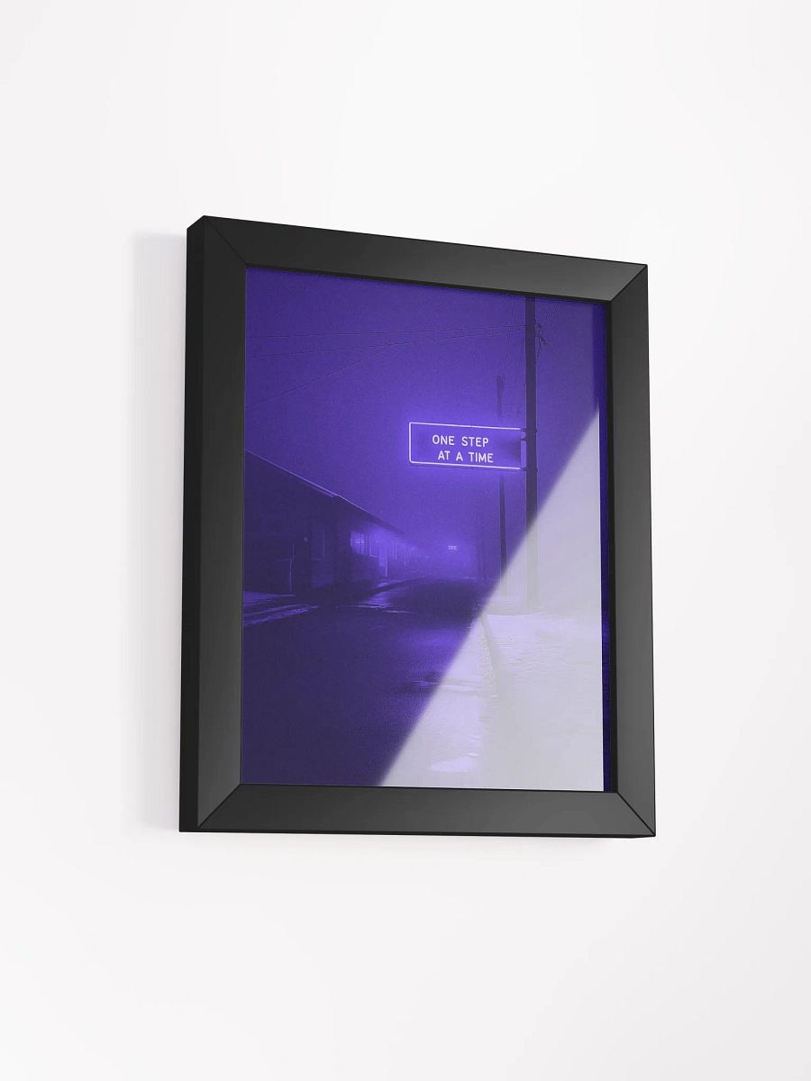 "One stap at a time" Framed Poster product image (20)