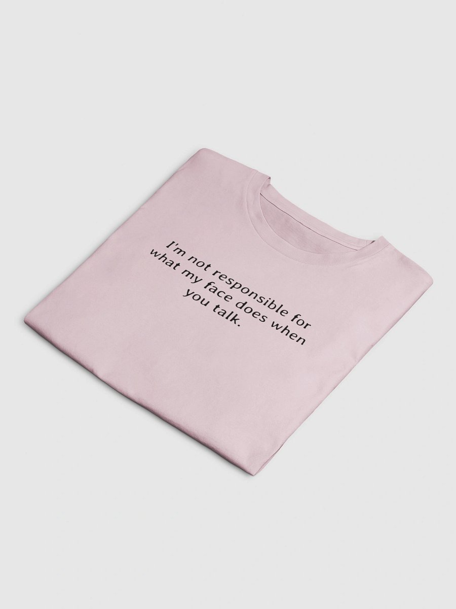 Sarcastic Quote Y2K Crop Baby Tee - "Not Responsible For My Face" Retro T-Shirt product image (20)