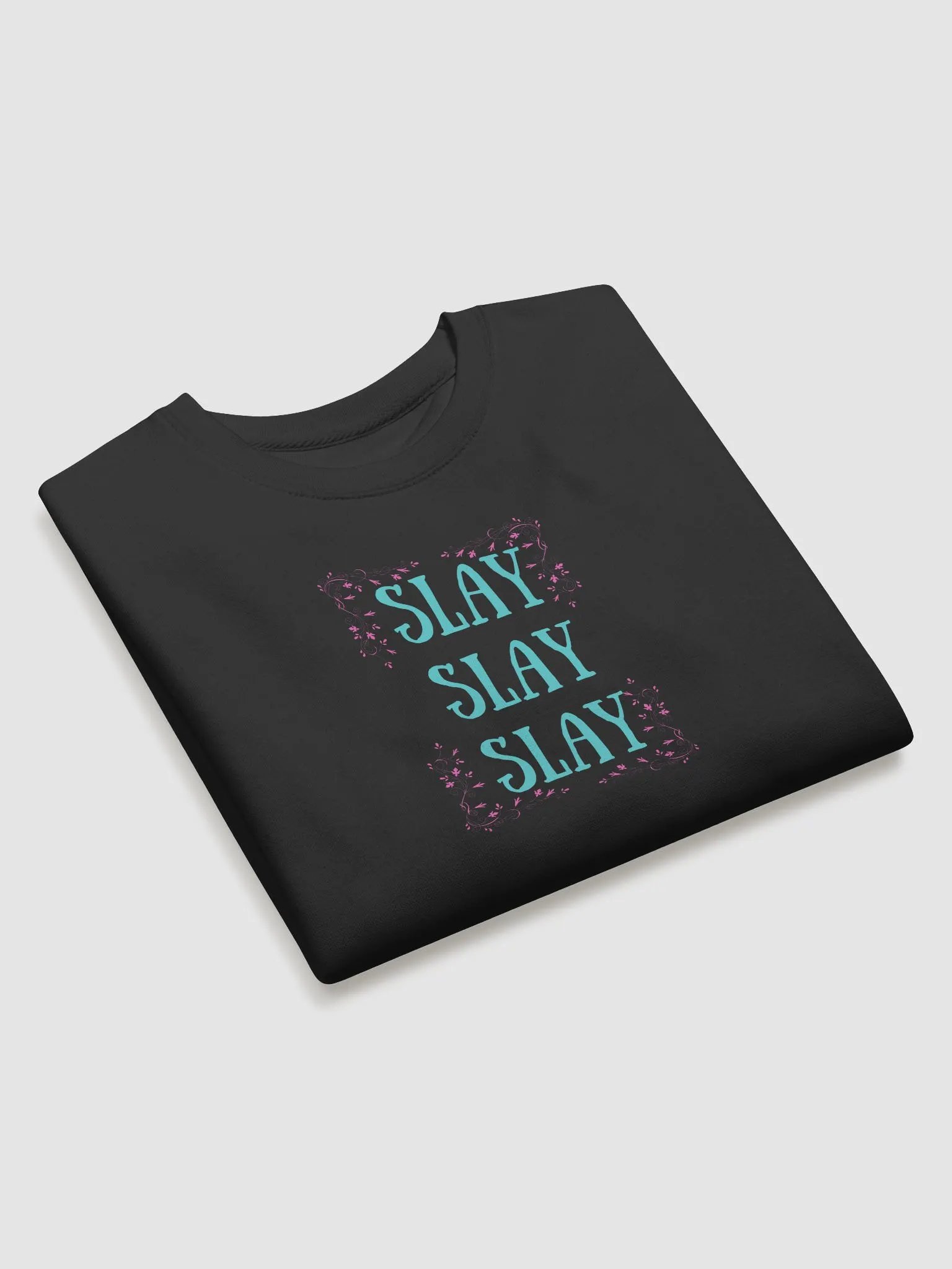 Slay All Day Glitter Graphic Sweatshirt product image (15)