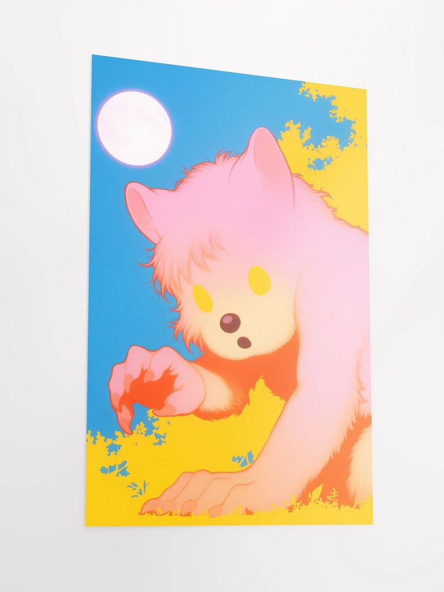 Whimsical Fantasy Werewolf Matte Poster product image (2)