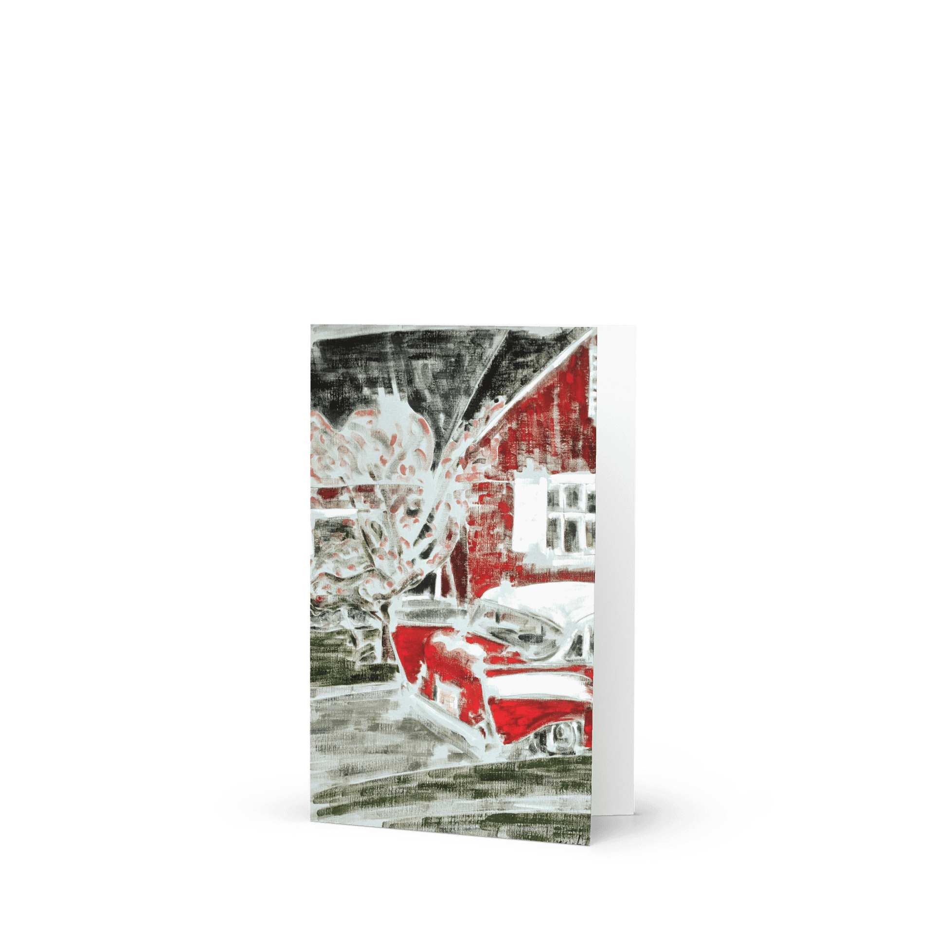 In the Window behind the Woman (1985) Greeting Card product image (2)