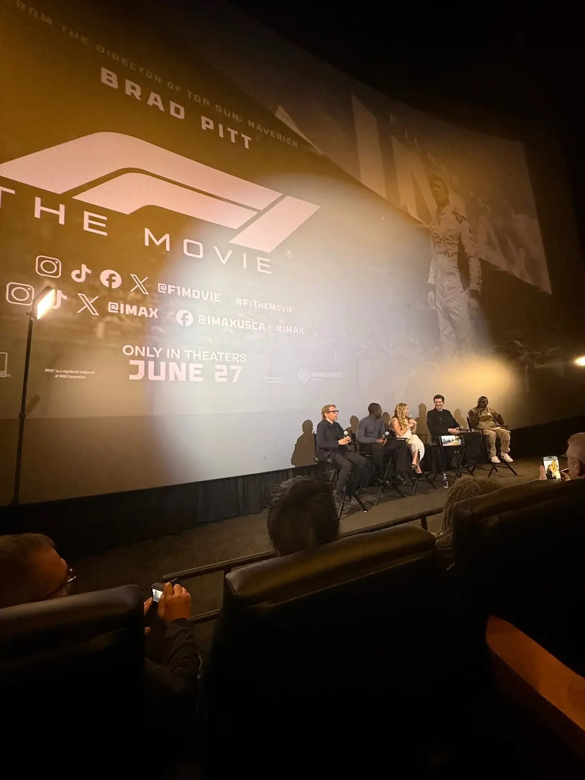 Really appreciated @Straw Hat Goofy’s moderating the @F1 Movie cast. Some really great and insightful info including number of months training for the film (4 months), how the SAG and WGA affected production, and how involved #lewishamilton was in the film.  Very much looking forward to this interview getting posted.  #F1 #F1Movie #damsonidris #bradpitt 