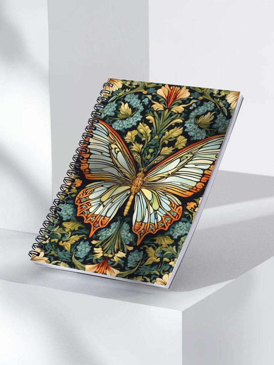 Spiral Notepad William Morris Inspired Butterfly product image (3)