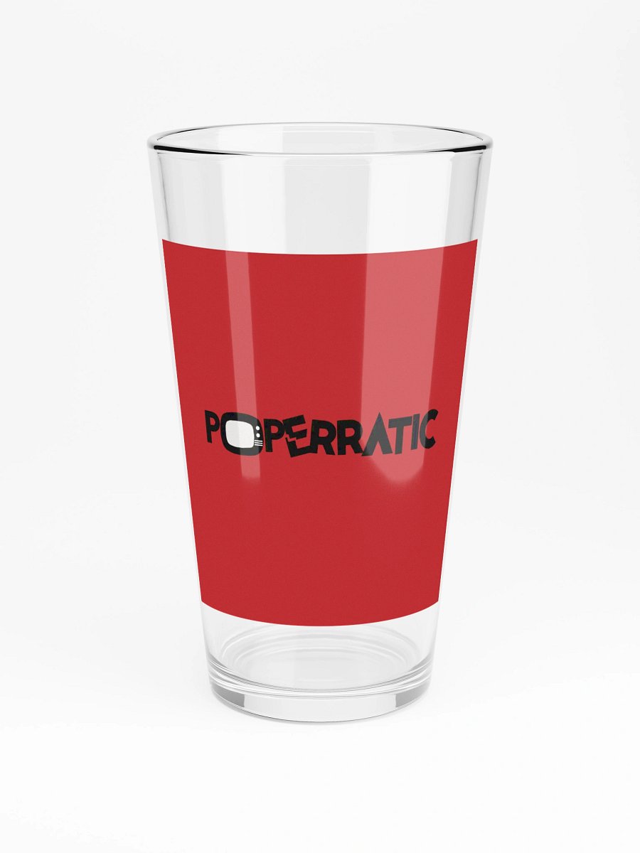 Poperratic - Red Logo Pint Glass product image (3)