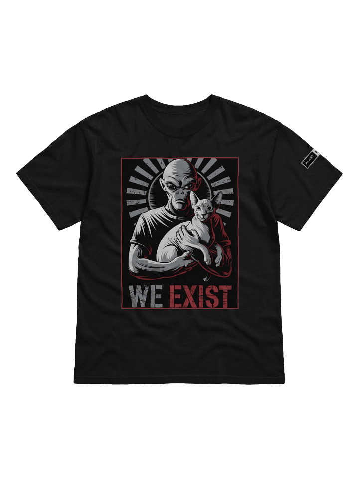 "WE EXIST" 100% cotton T-shirt product image (1)