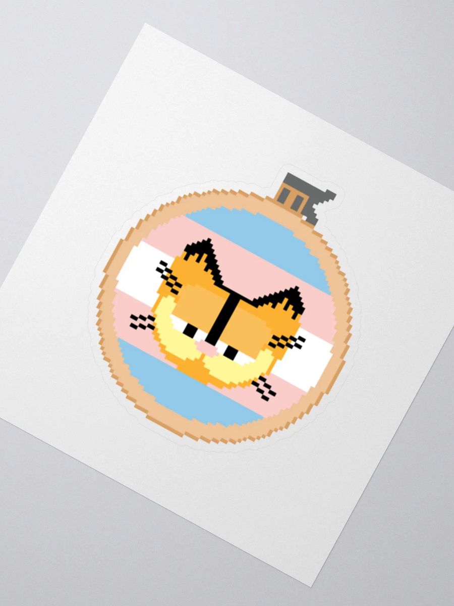 Garfield cross stitch sticker (transgender) product image (2)