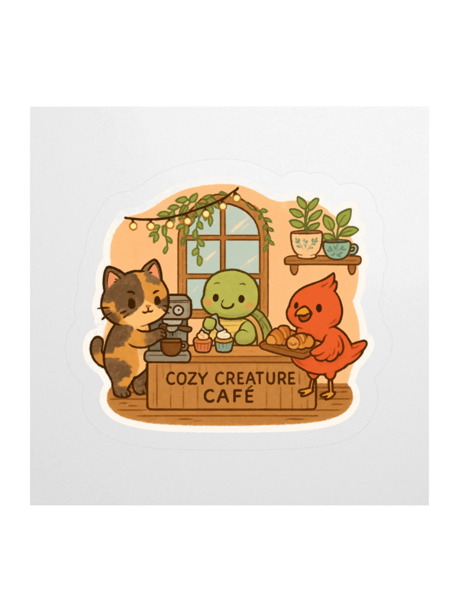 Cozy Creature Café Sticker product image (2)