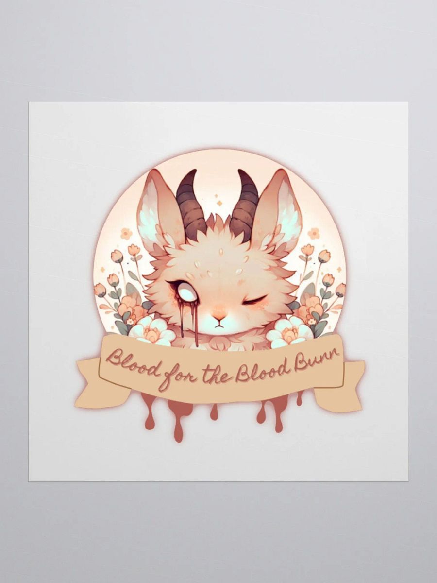 Blood for the blood bun sticker product image (2)
