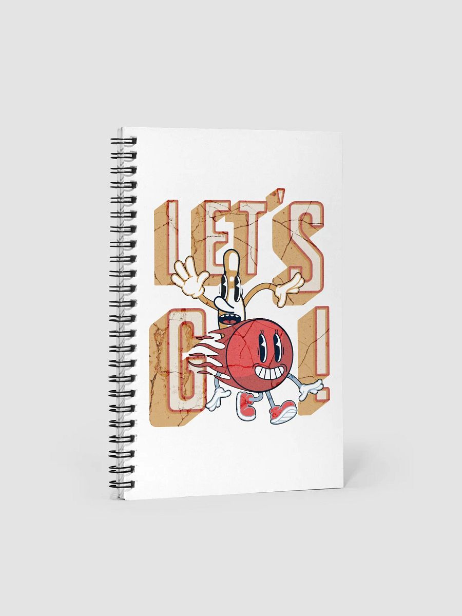 Lets Go Mascot Bowling Exciting Adventure Spiral Notebook product image (1)