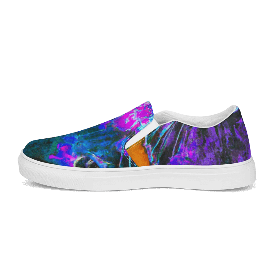 Abstract ratty slip on canvas shoes (womens) product image (11)