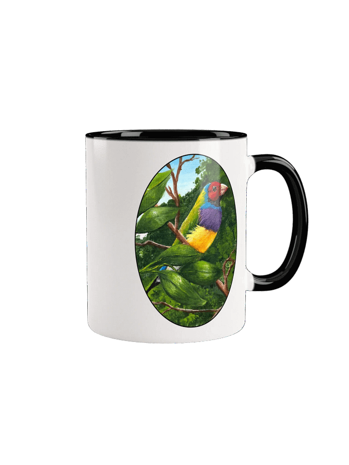 Vibrant Gouldian Finch Ceramic Mug product image (8)