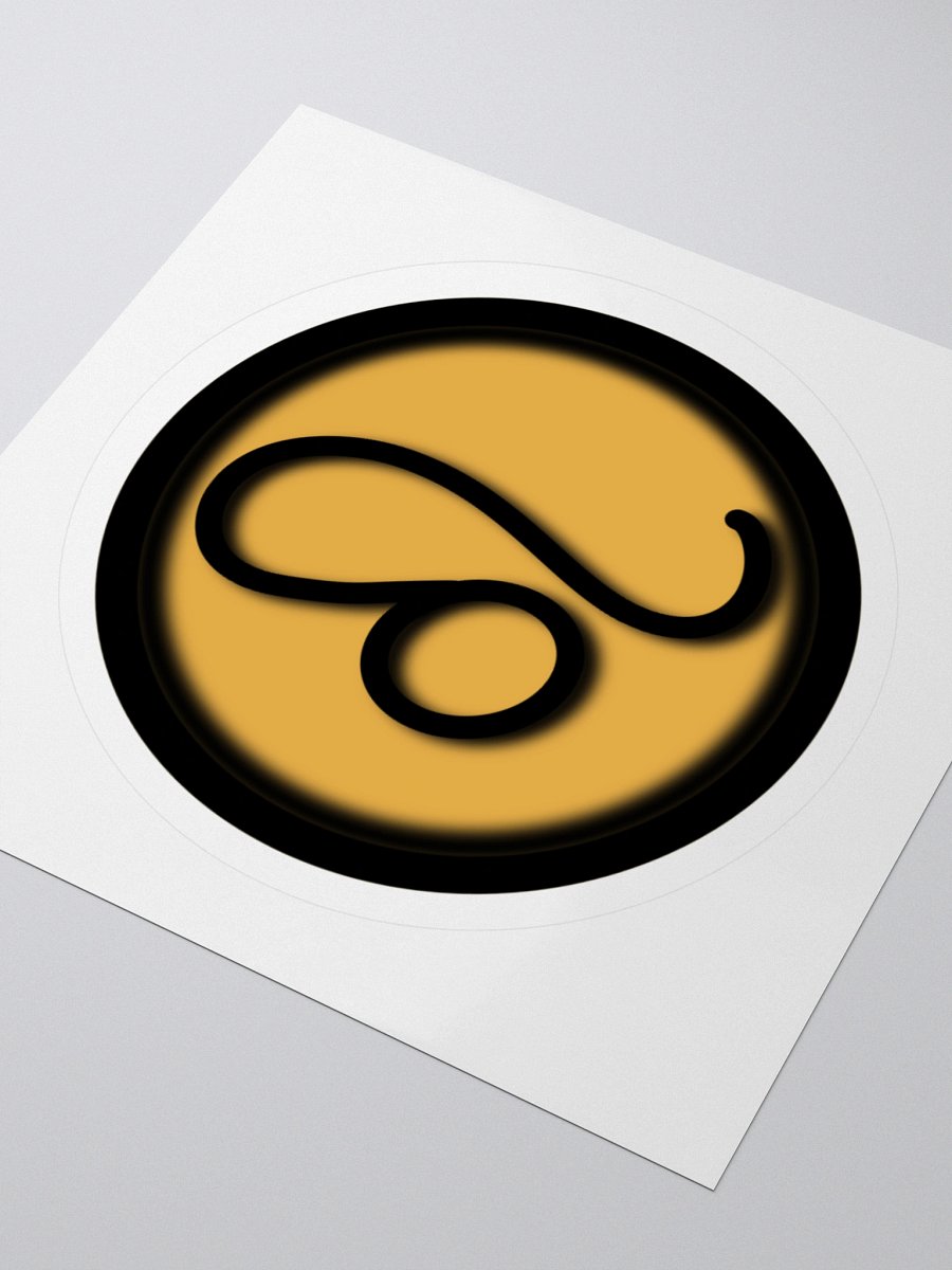 Golden Leo Astrological Sign Sticker product image (9)