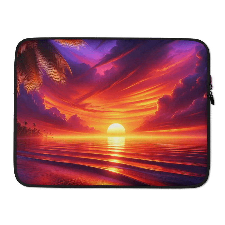 Tropical Sunset Laptop Sleeve | AI Design product image (2)